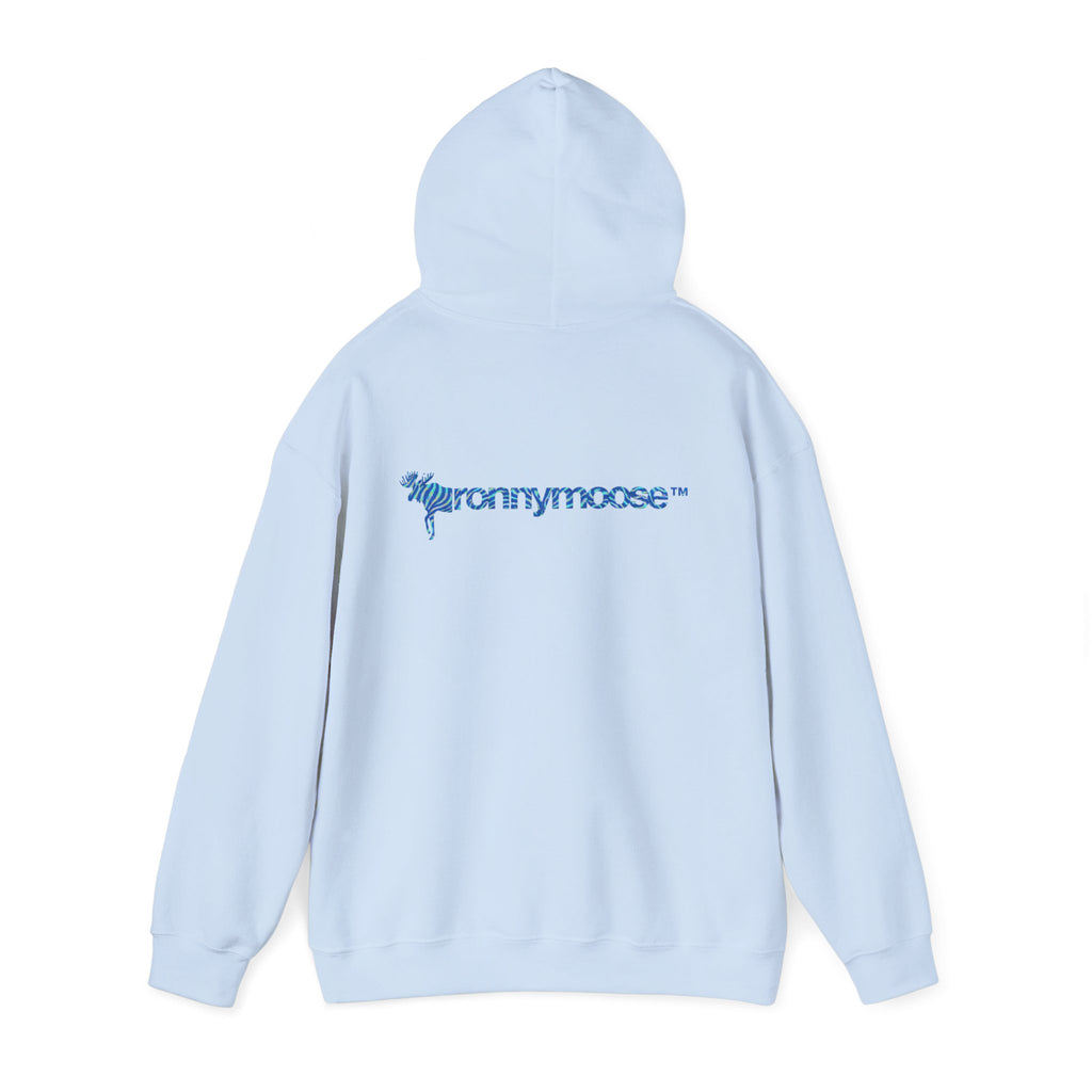ronnymoose - blue zebra hoodie