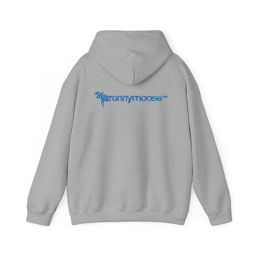 ronnymoose - blue zebra hoodie