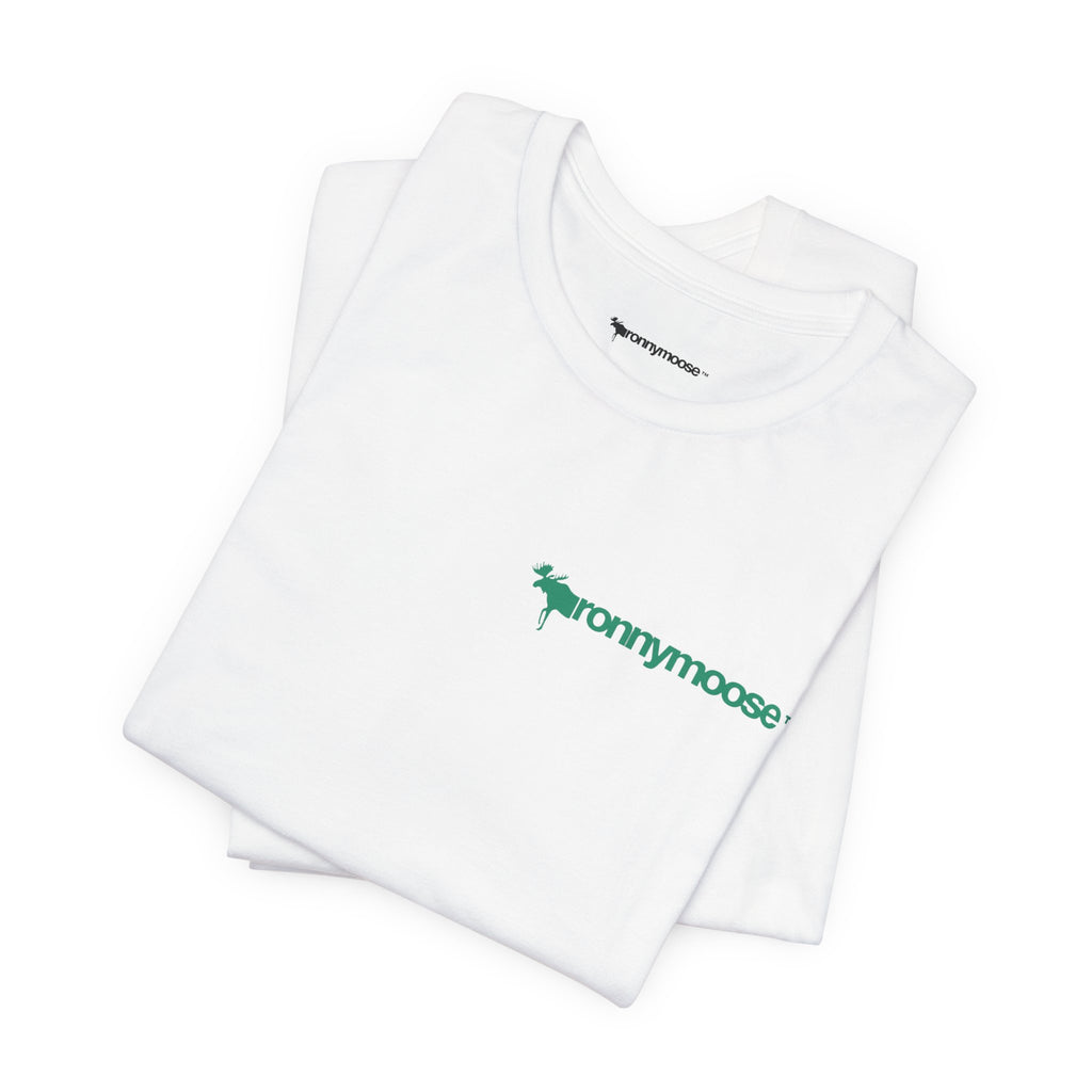 ronnymoose green logo tee