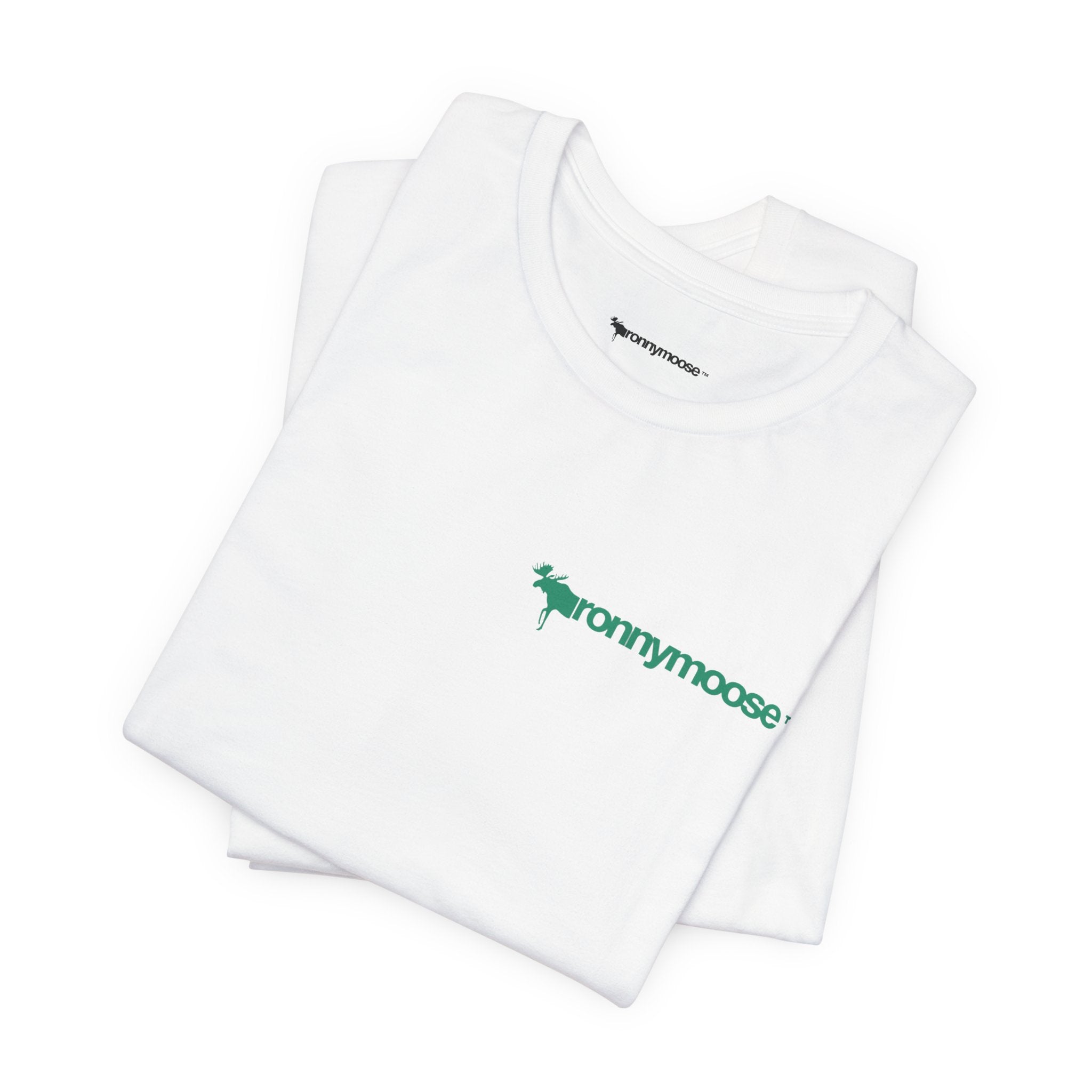 ronnymoose green logo tee